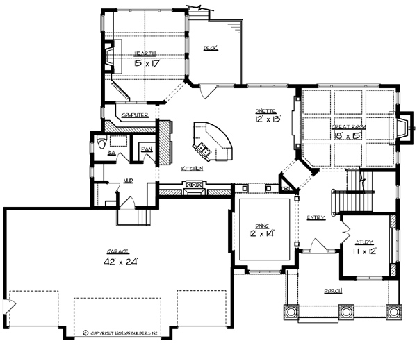 Main Floor Plan image of Providence House Plan